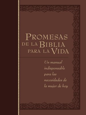 cover image of Promesas de la Biblia para la vida